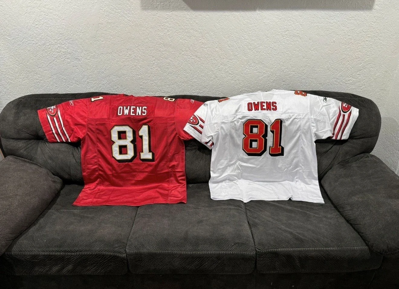 Terrell Owens 49ers late 1990's- early 2000's jerseys

Men sizes only!