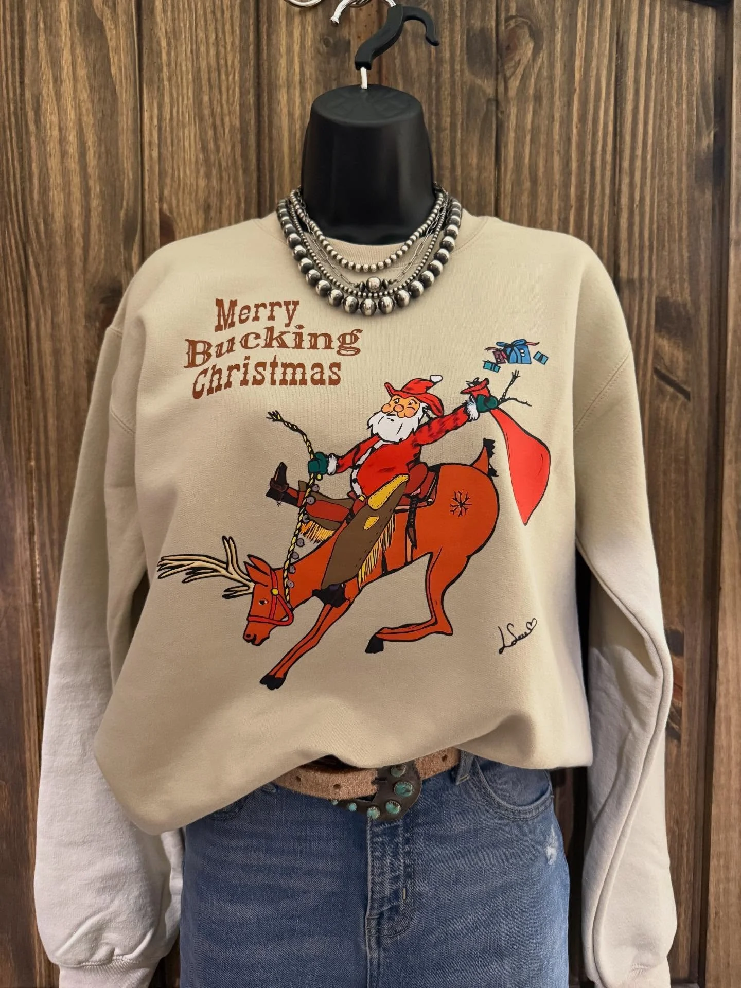 Buckin&rsquo; Santa / Merry Bucking Christmas 

Cowgirl-creations.com