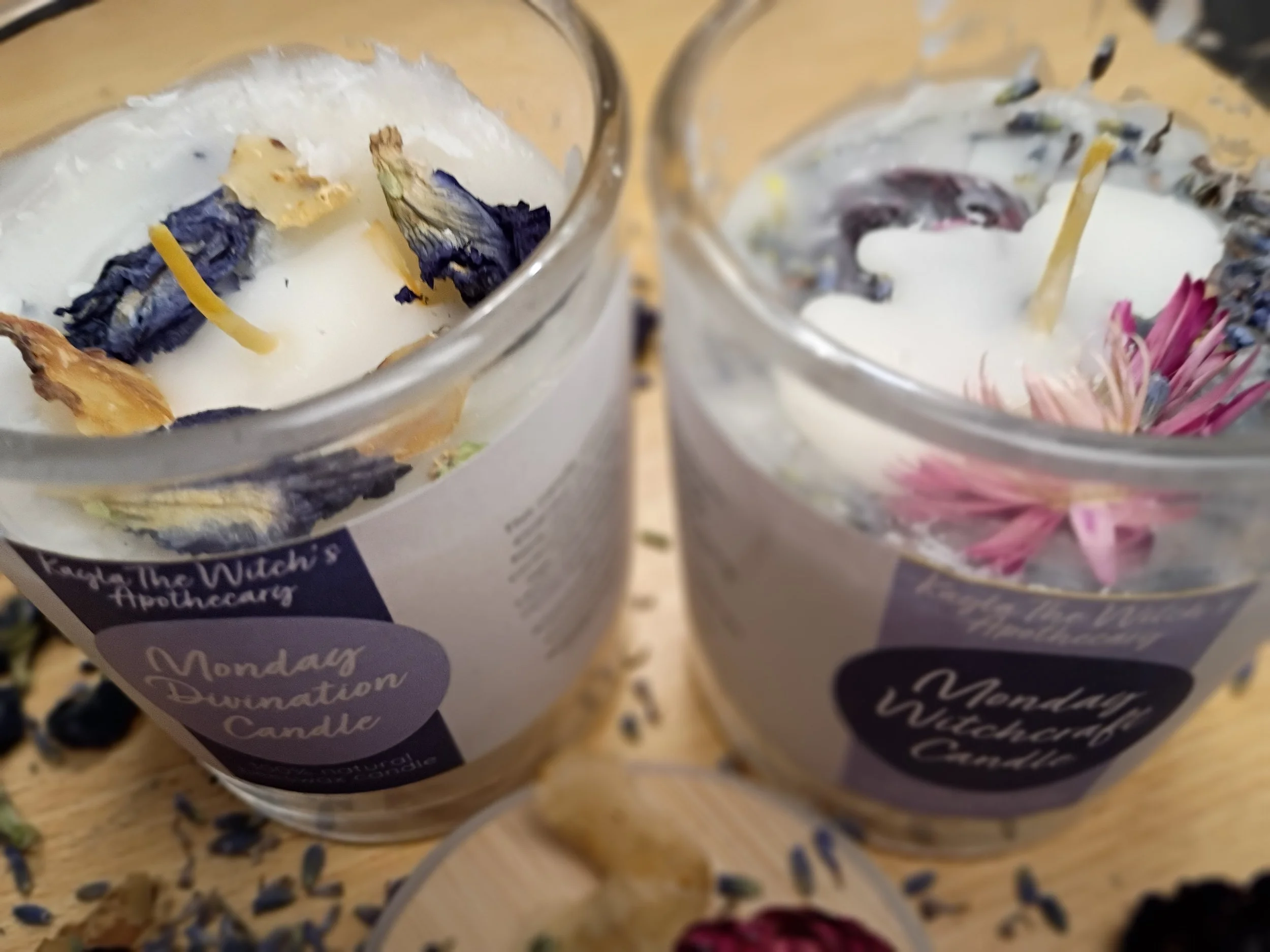 Monday Witchcraft Candle + Monday Divination Candle - Monday Candle Set