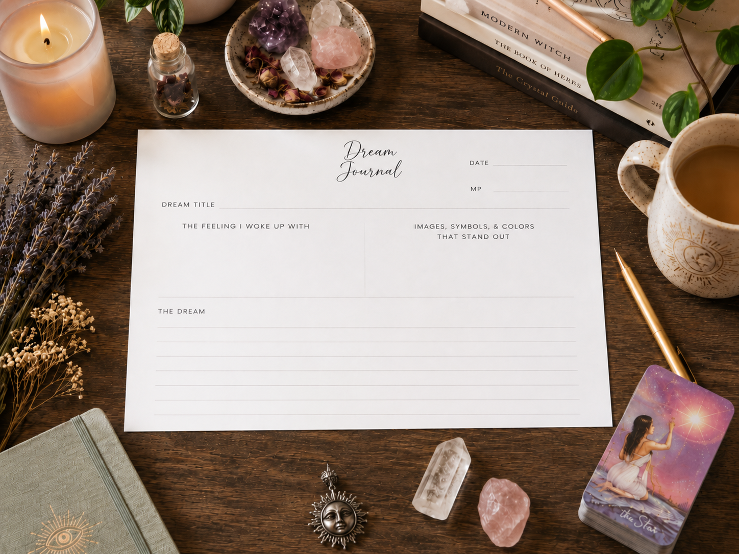 Witch's Daily Dream Journal & Tarot Journal