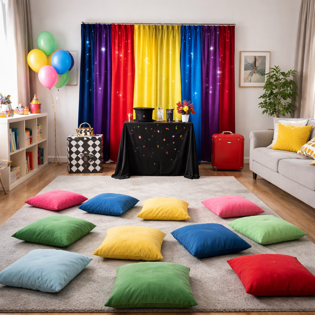Räume für Kinderzauberei vorbereiten