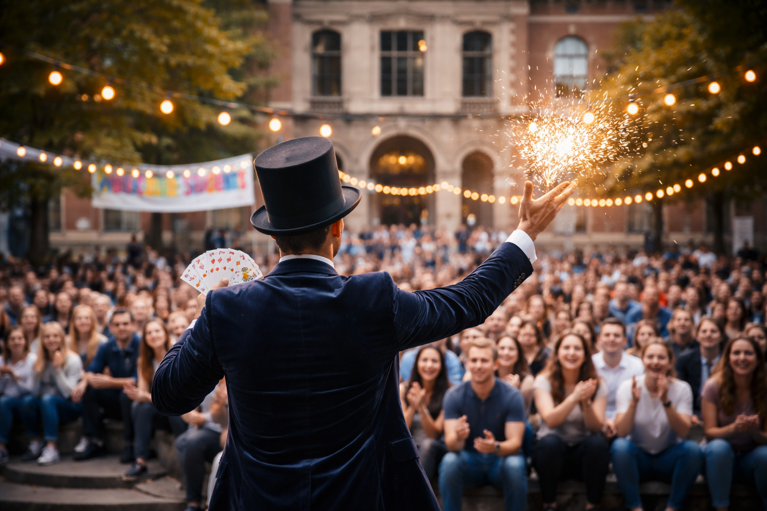 Zauberer an Universitäten  – Magische Campus-Events mit Wow-Effekt