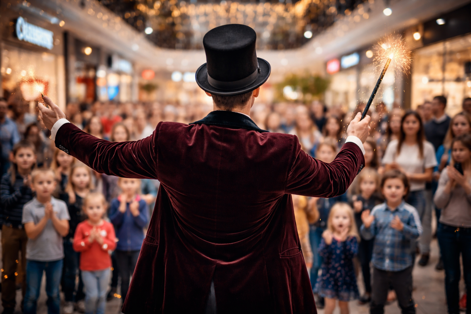 Zauberer  für Einkaufszentren: Kunden begeistern