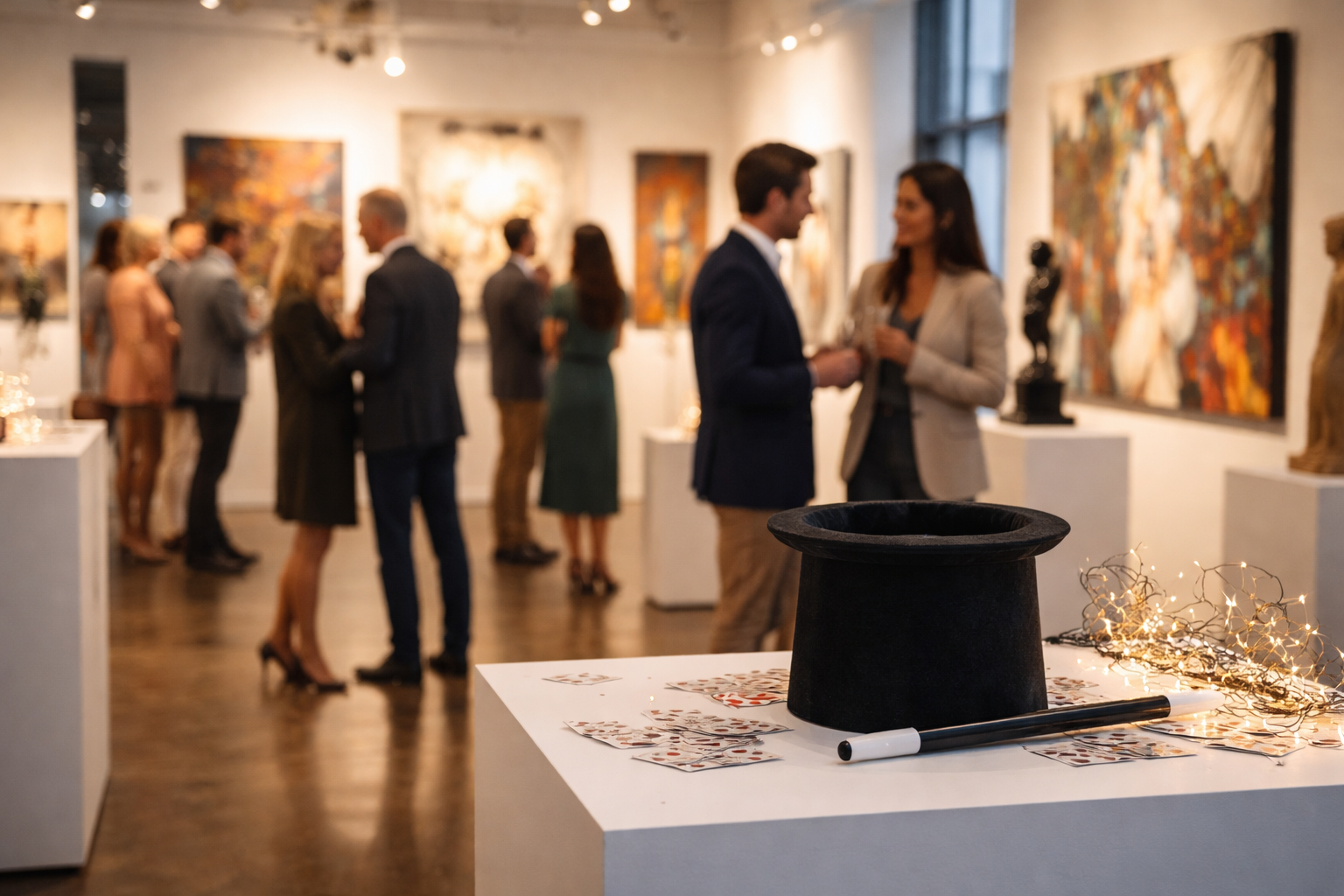 Zauberer für Kunstausstellungen &amp; kreative Events