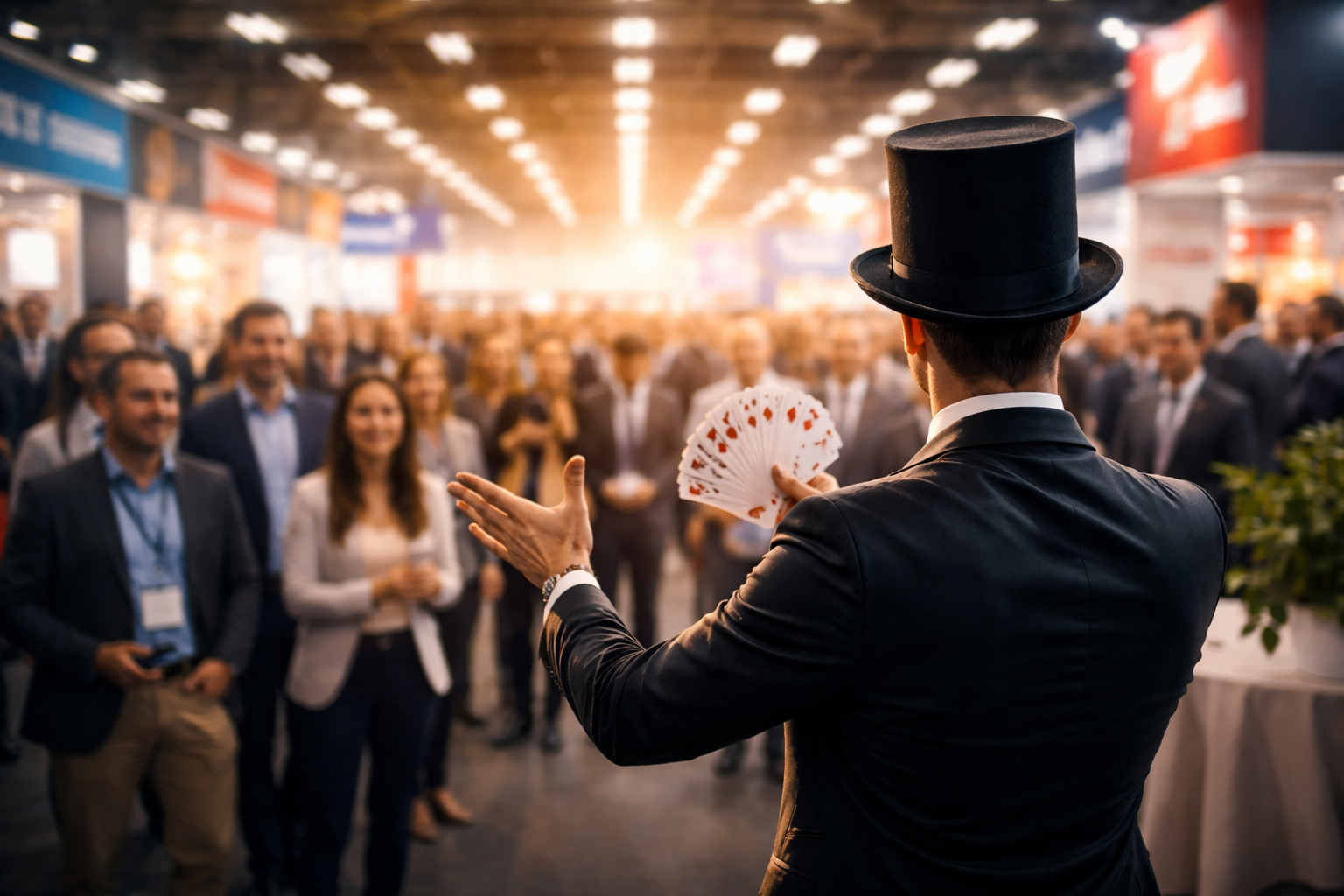 Zauberer auf Messen  – Magische Kundenmagnete