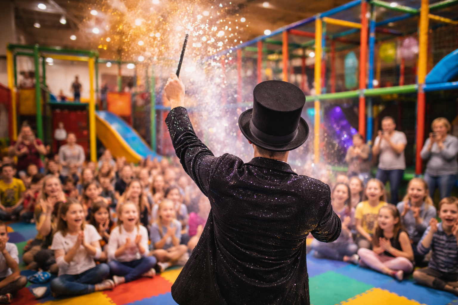 Zaubershows in Indoorspielplätzen  – Magie für jedes Wetter