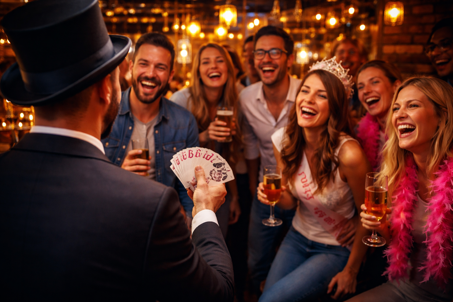 Zauberer für Junggesellenabschiede  – Magie, Spaß &amp; unvergessliche Momente