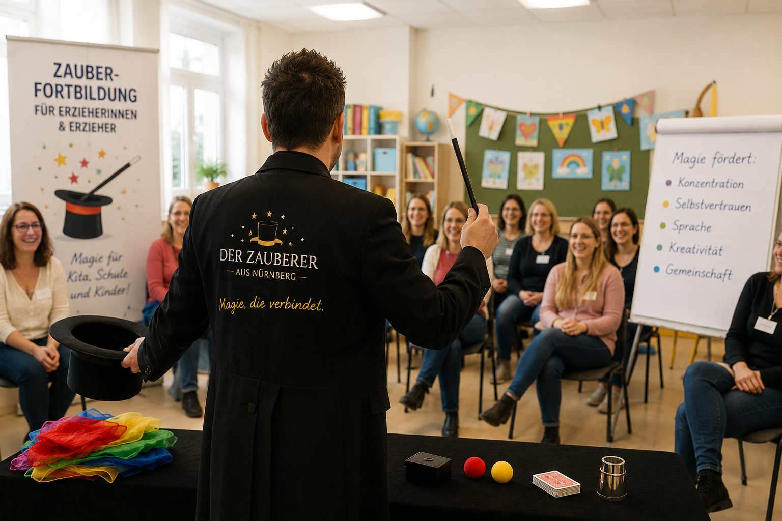 Zauberkunst als Fortbildung für Erzieherinnen und Erzieher in Nürnberg – Magie, die Kinder stark macht