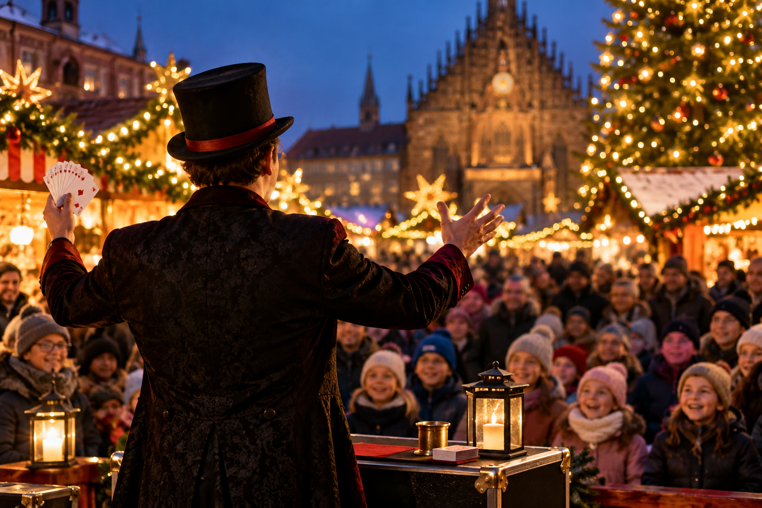 Zauberer in Nürnberg: Magische Unterhaltung auf Weihnachtsmärkten