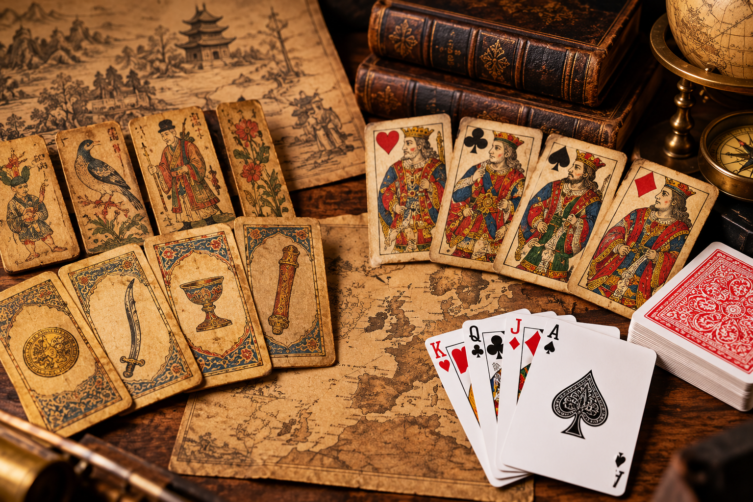 Die Geschichte des Kartendecks: Woher kommen unsere heutigen Spielkarten?