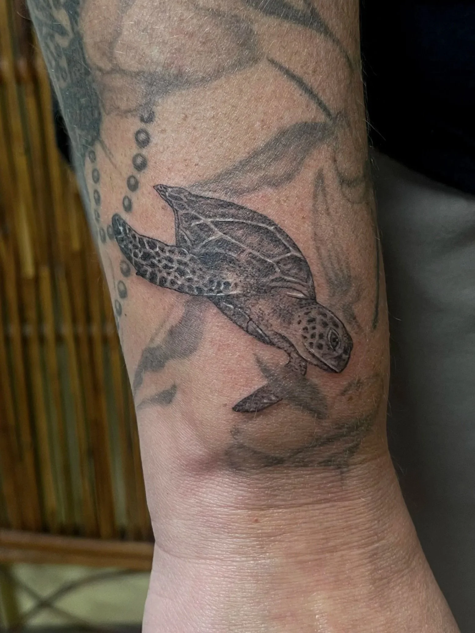 Fineline micro realism turtle