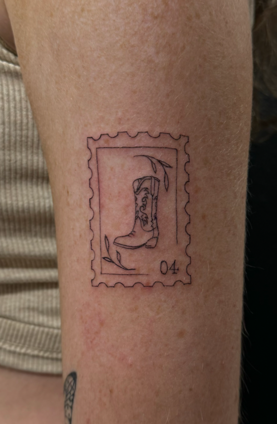 Fineline postage stamp