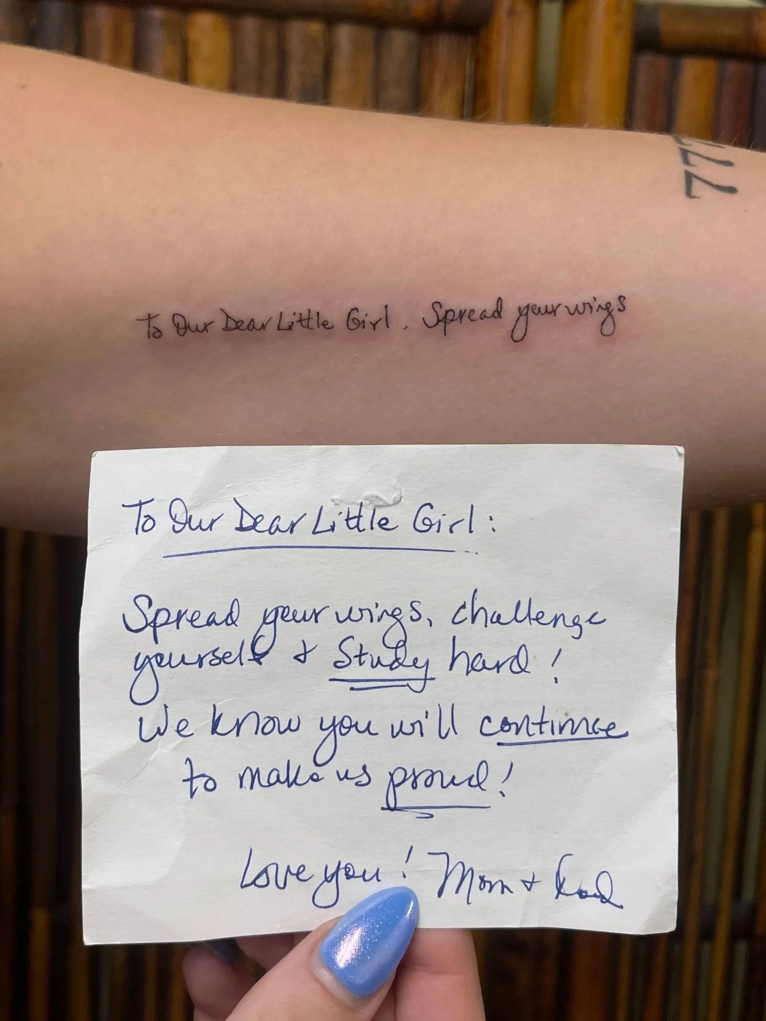 Fineline mothers handwriting
