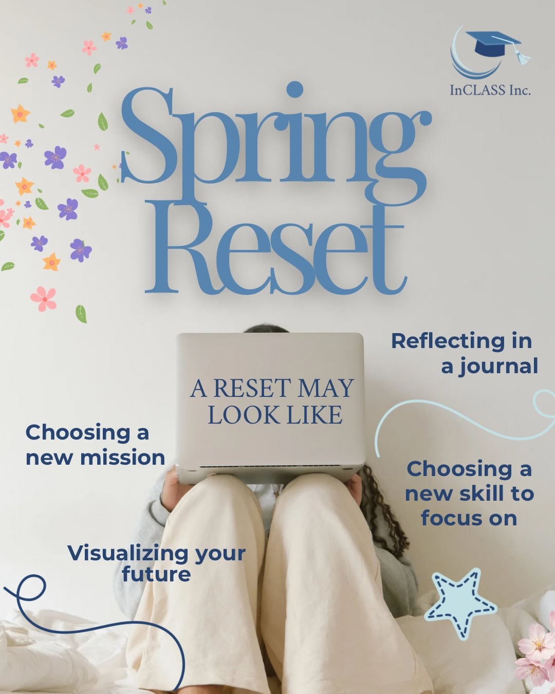 We started thinking about what it might look like if spring break included a moment to pause.

A chance for to reflect, explore your interests, practice a few real-life skills, and think about the rest of the school year.

That idea became The INCLAS