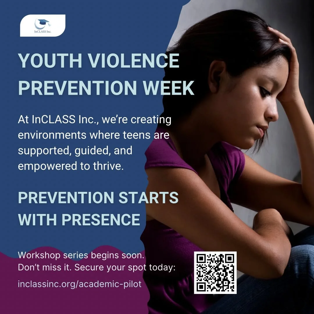 Safe spaces for our youth are essential.

At InCLASS, we&rsquo;re creating environments where teens and tweens are supported, heard, and guided toward something greater.

Prevention starts with presence.

⏳ Our workshop series begins soon. You don&rs