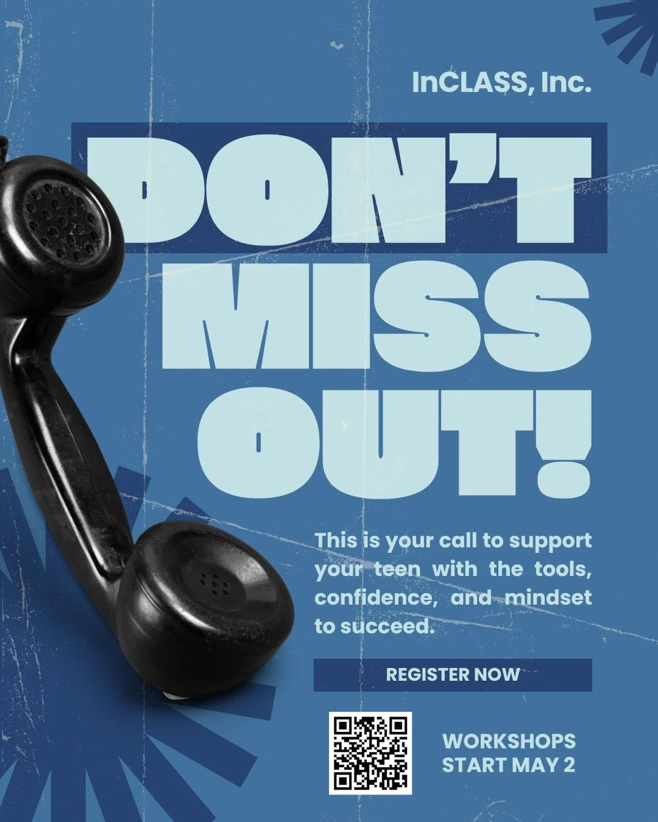 Don&rsquo;t miss the call.

If your teen is ready to build confidence, learn real-life skills, and step into their future with direction&hellip; this is an opportunity they won&rsquo;t want to miss.

At InCLASS, we&rsquo;re giving students the tools 