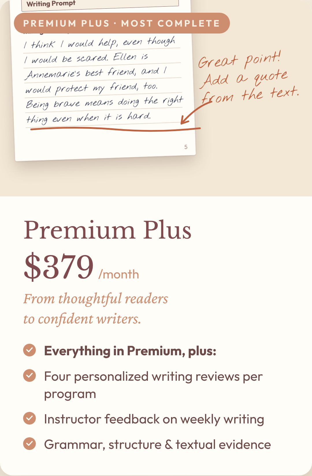 The Book Kit Premium Plus | Online Book Club & Writing Feedback