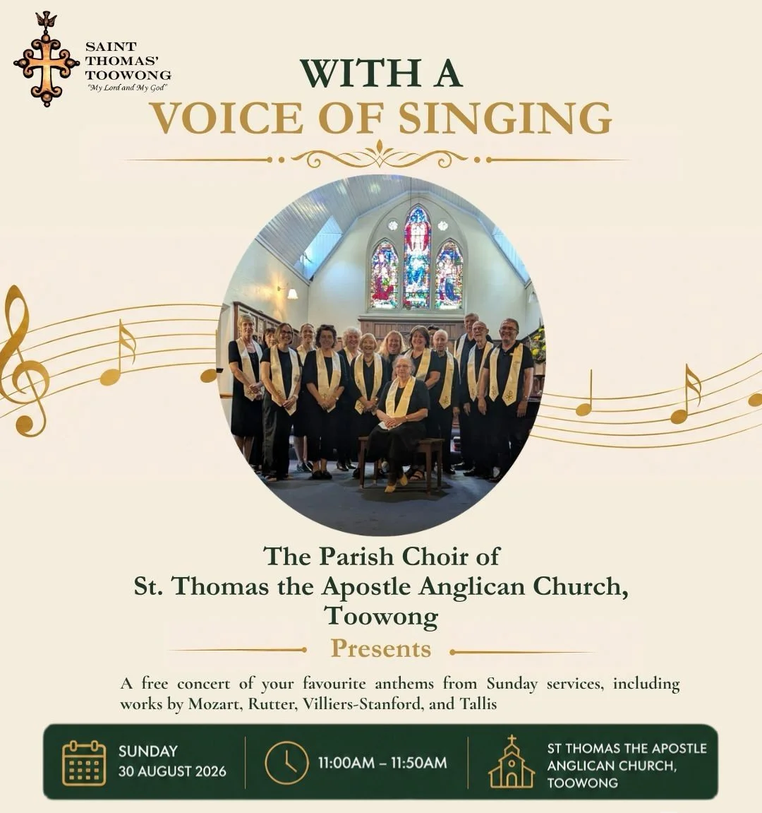 With a Voice of Singing - Free Concert by the Parish Choir