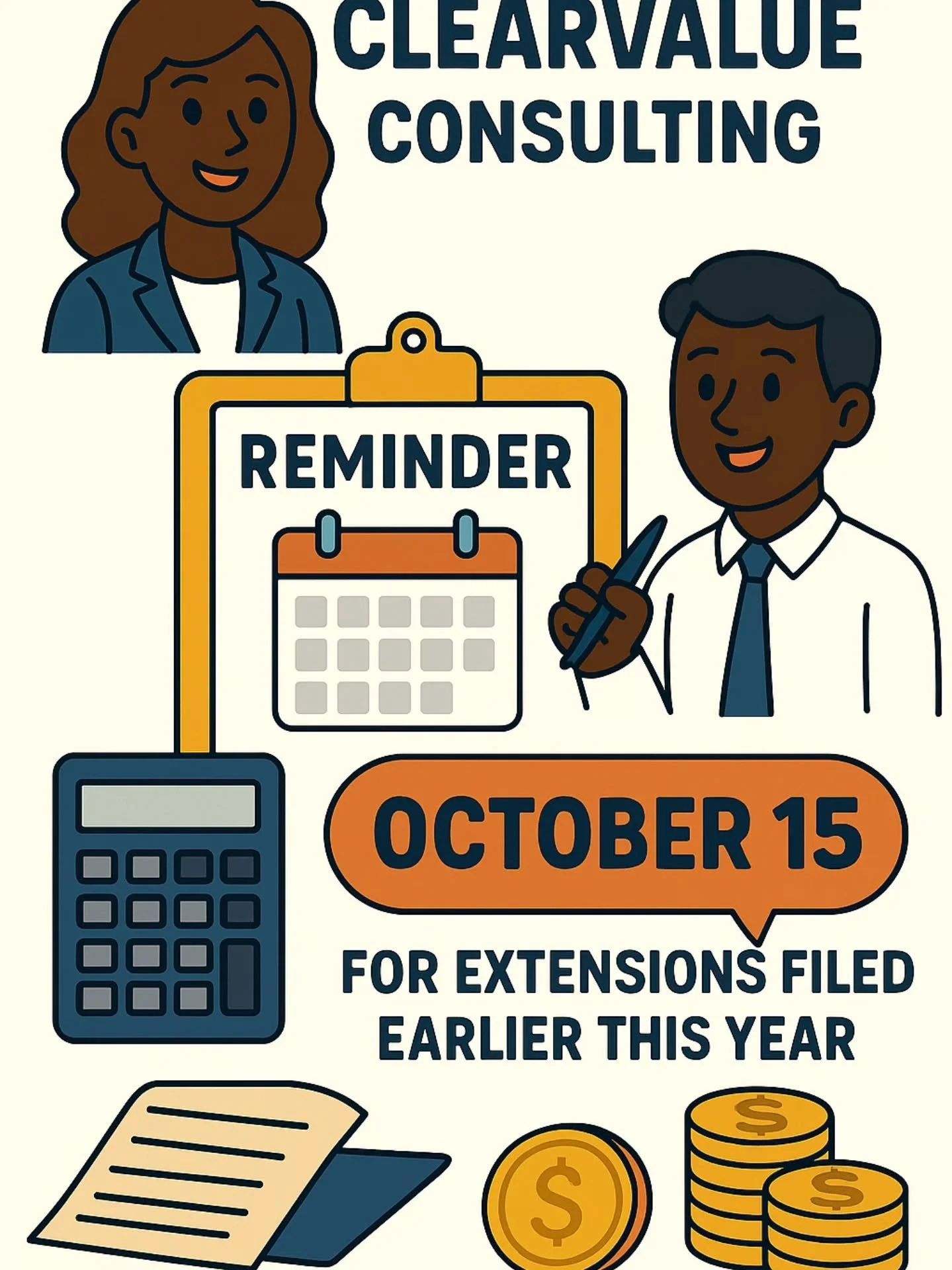 Extention deadline around the corner. Visit link in bio to get right with the IRS ✅️ 💲