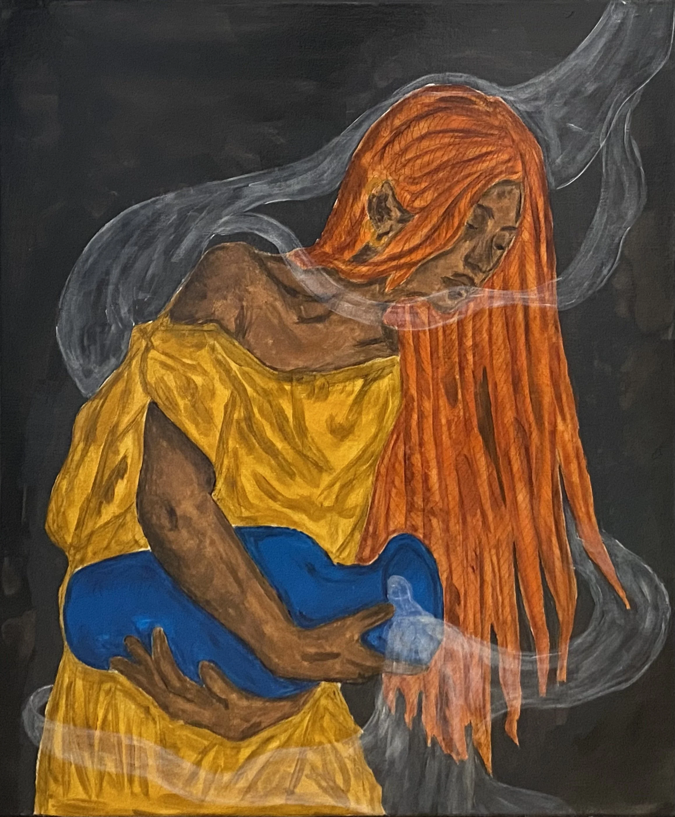 "The Water-Bearer", Acrylic, 2021