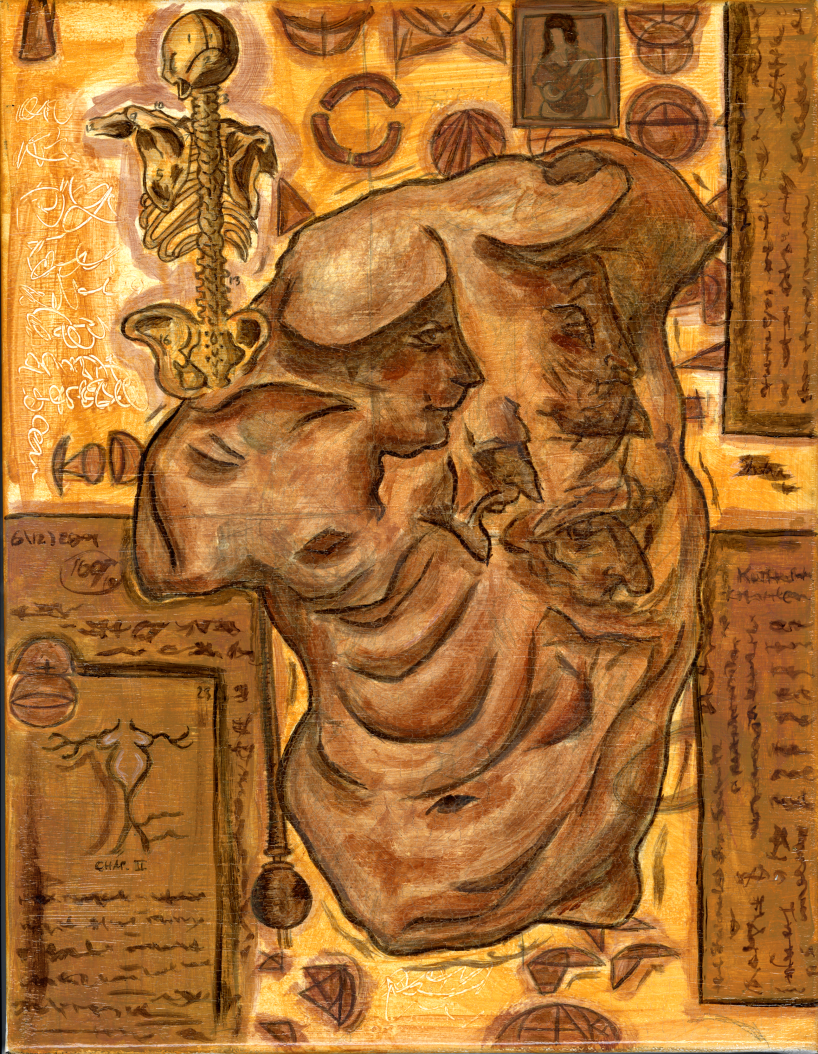 "The Body", 11 x 14, Acrylic, 2025