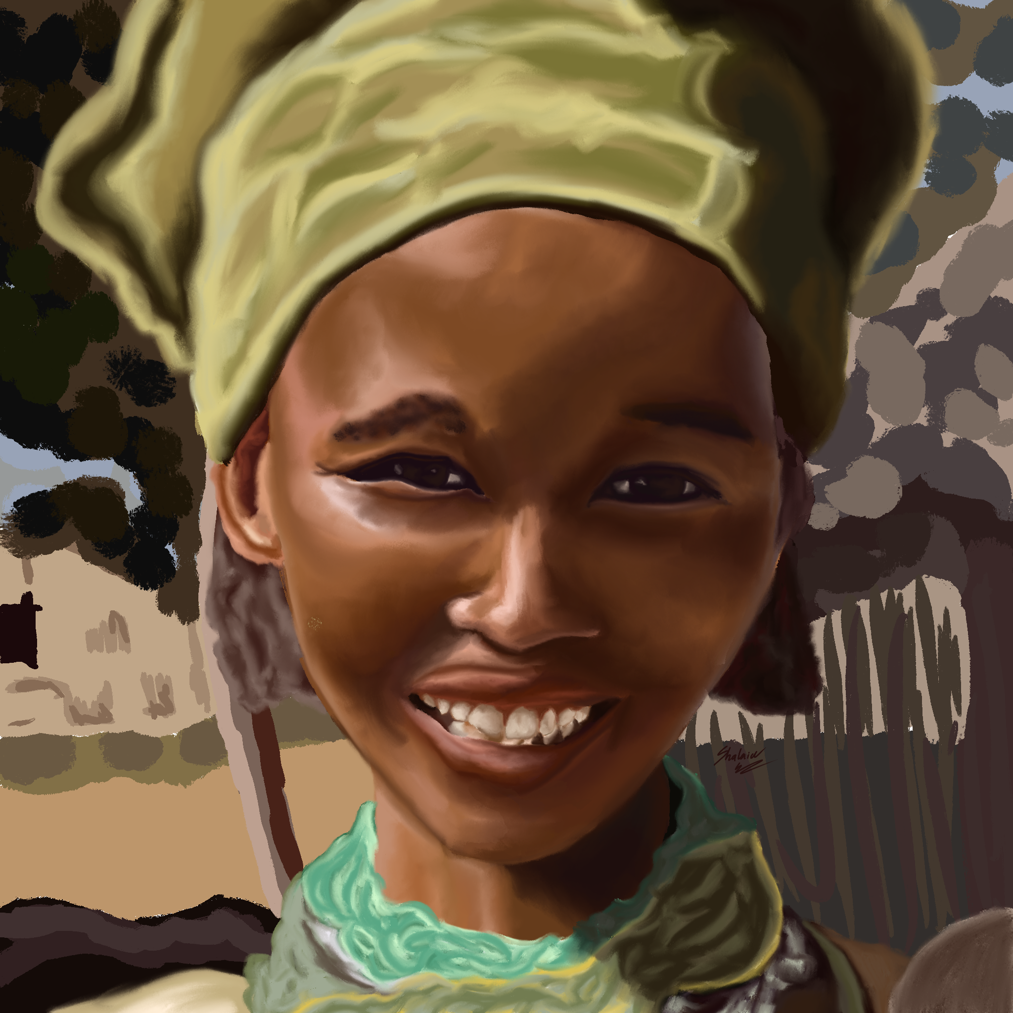'A Khoisan Girl', Procreate
