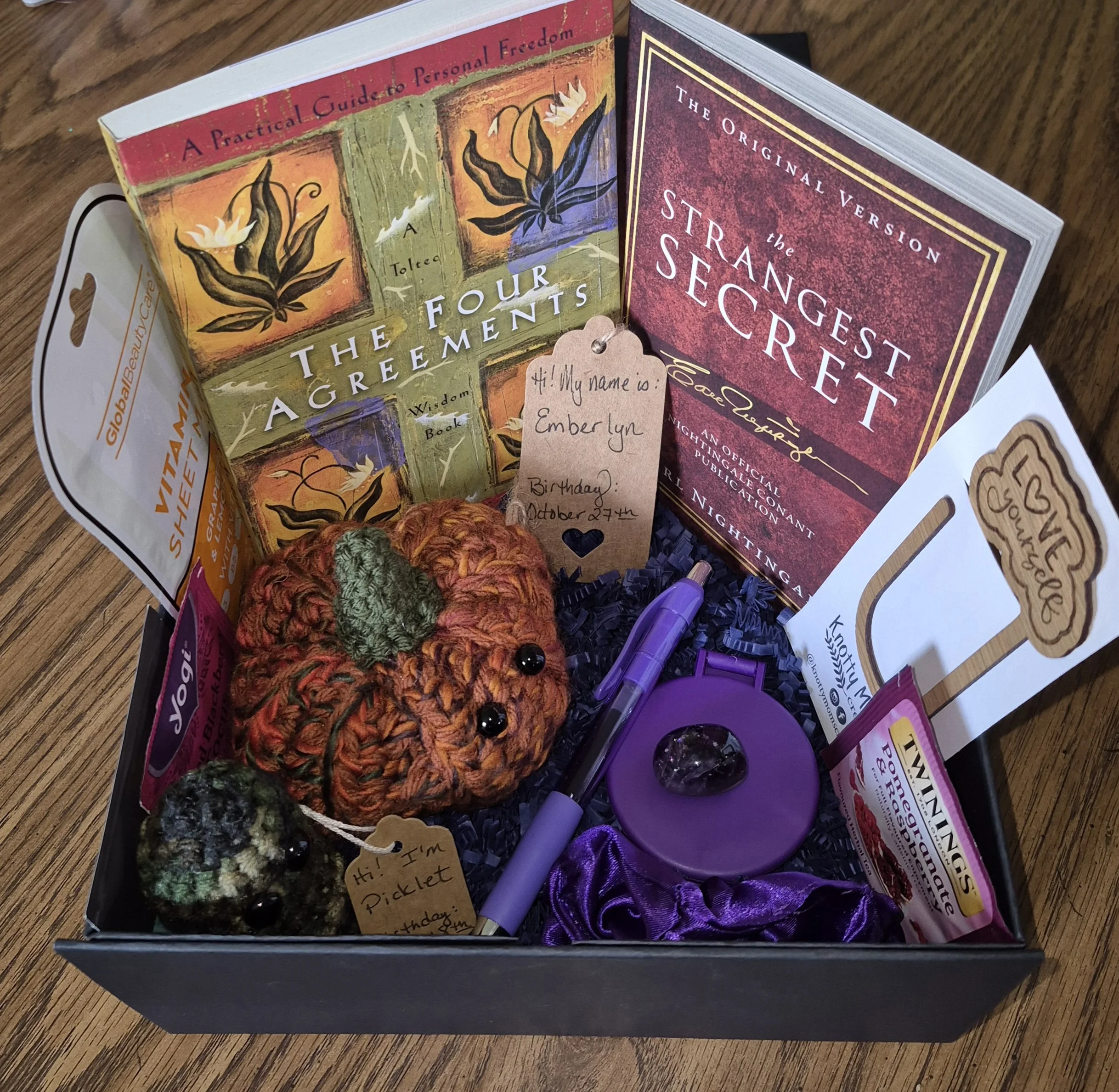 Four Agreements/Strangest Secret Curated Book Box