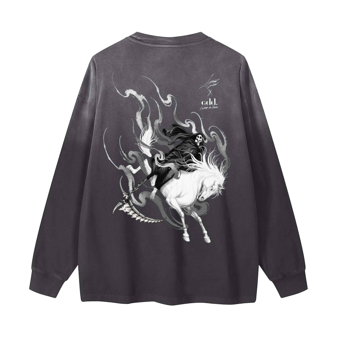 CDD - Riding with death Longsleeve washed T-Shirt