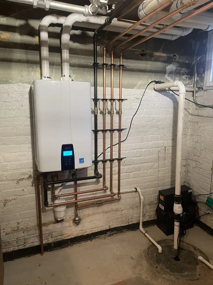 Installation of new Navien tankless water heater