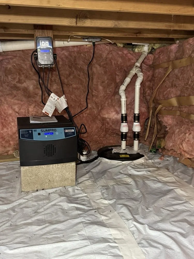 Sump pump and battery back up