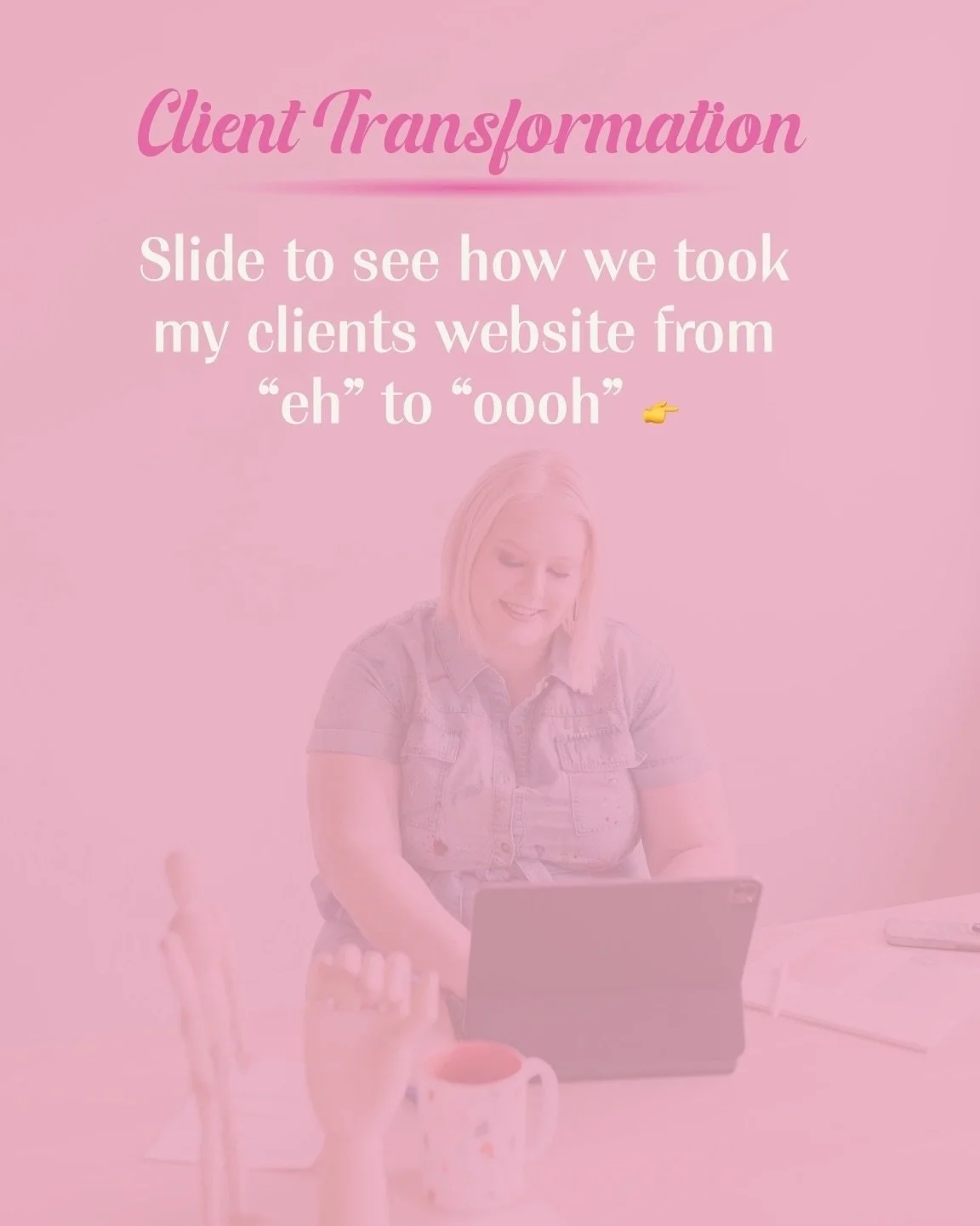 It&rsquo;s time for a client transformation, website edition!!

I was able to work with Michayla to upgrade her platform website. She was struggling because she just wasn&rsquo;t happy with how it was turning out, so we clarified and refined to make 