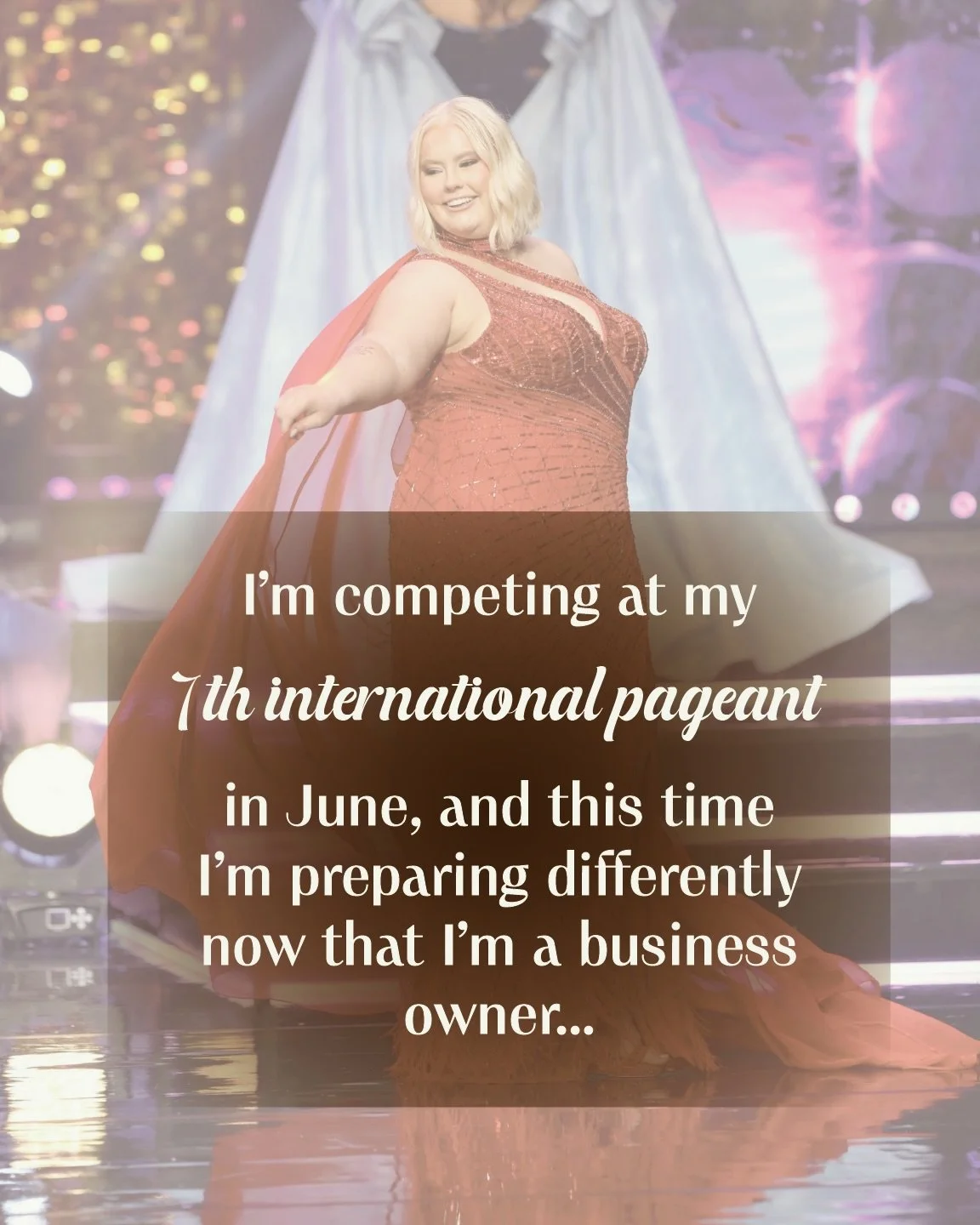 Life as an entrepreneur is never not busy, but adding in pageant prep (that&rsquo;s honestly another job) is a whole different level 😅

Here&rsquo;s how I&rsquo;m doing things a bit differently than normal:
👉 I&rsquo;m working on not comparing myse