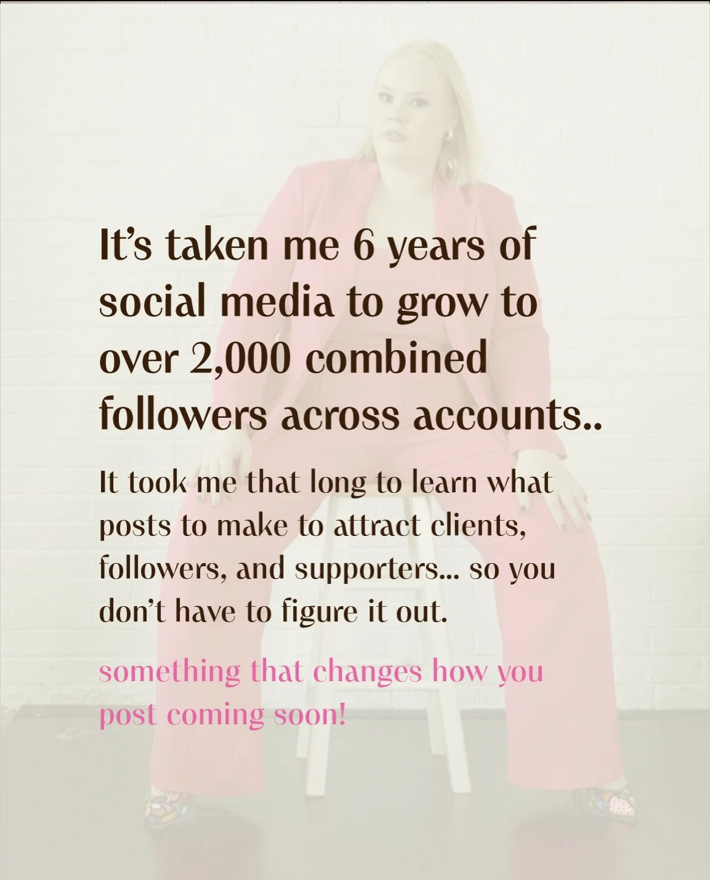 Something coming soon for entrepreneurs wanting grow following, bookings, and influence😉&hellip; 

I figured out what to do so you don&rsquo;t have to! It just took me 6+ years on social media to do it! 2,000 followers and several months where 60K a