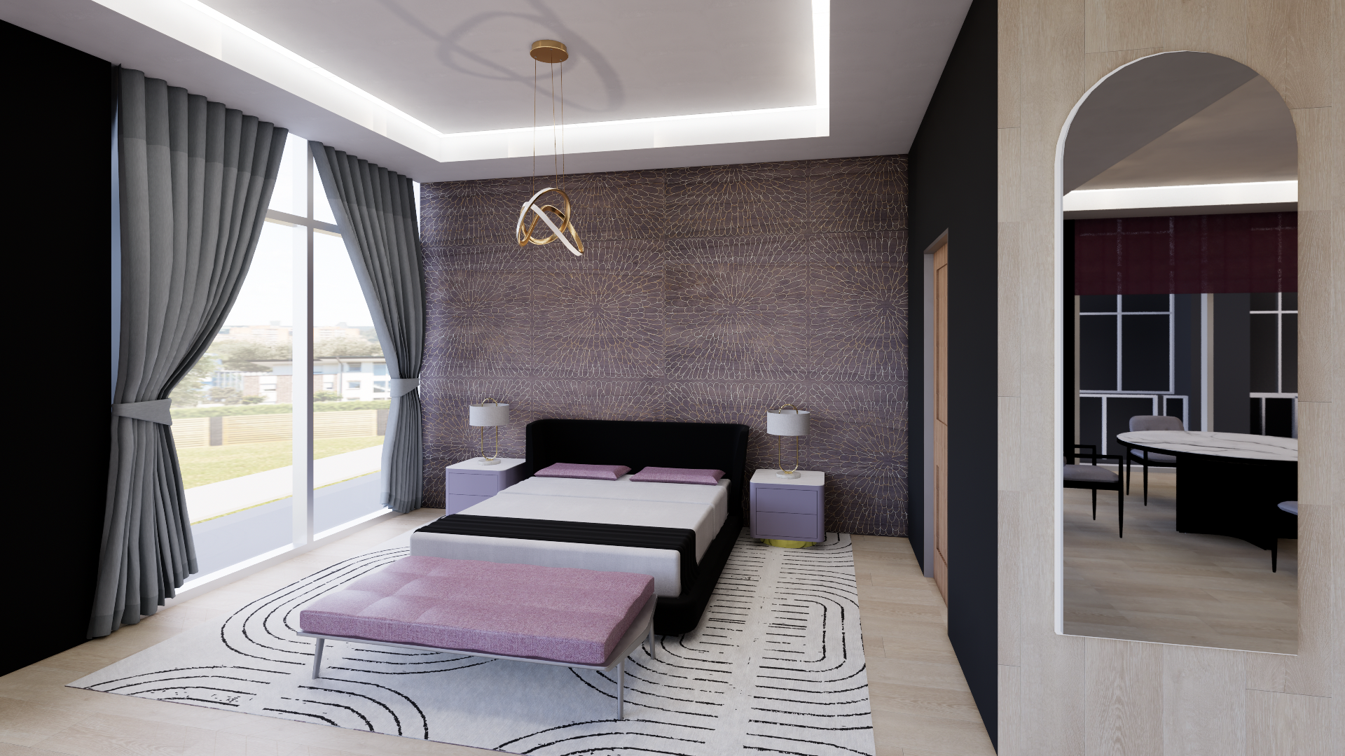 Guest Suite Bed & Closet 