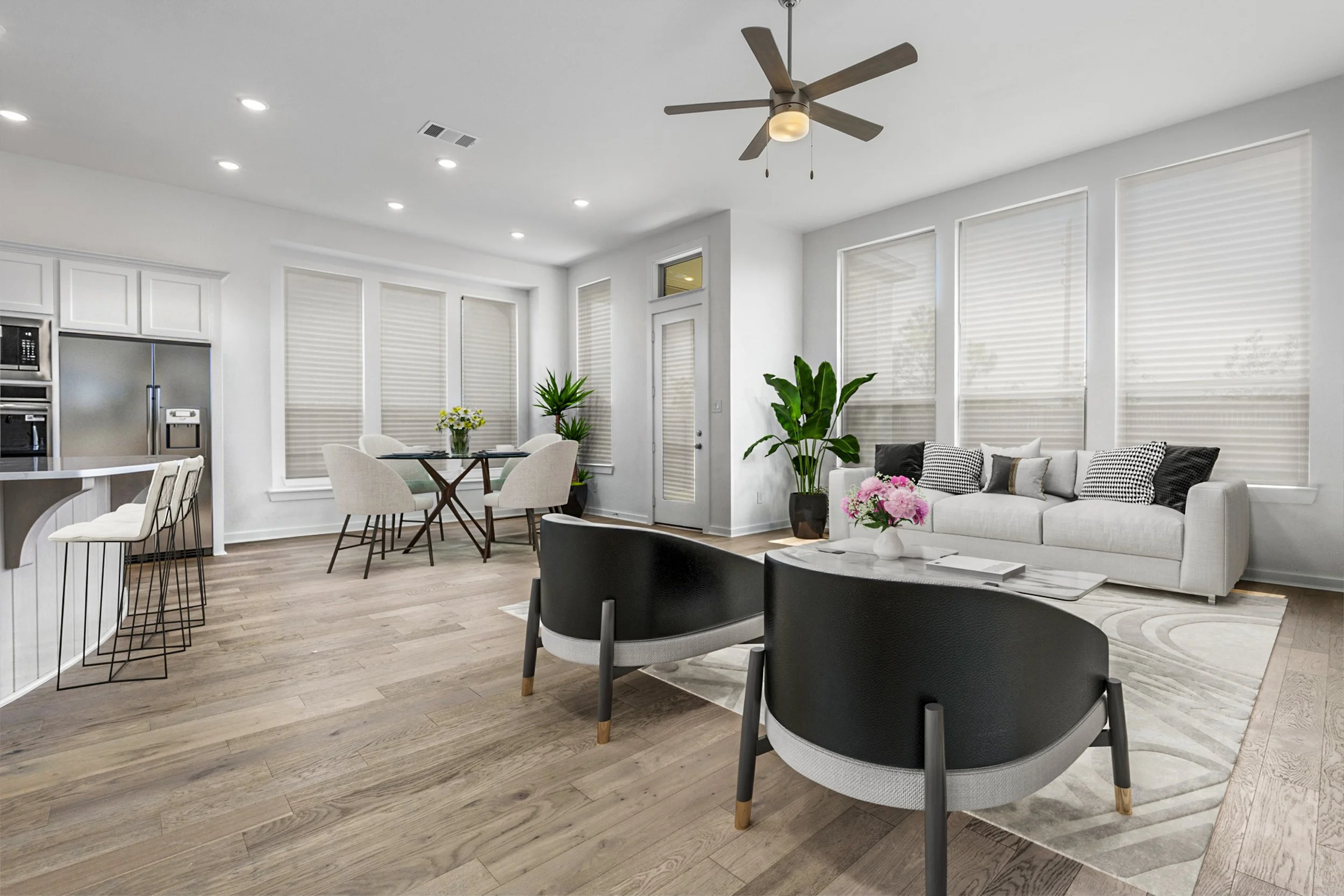 Virtual staged home.