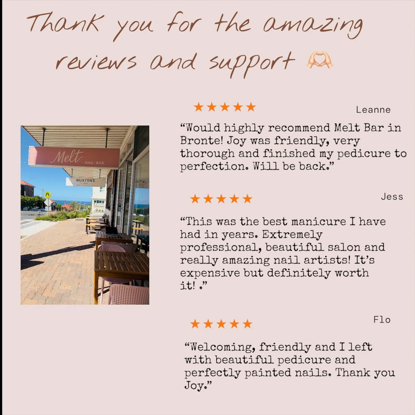 We are so blessed to be part of this community 💗. #bronte #brontenails #meltnailbar