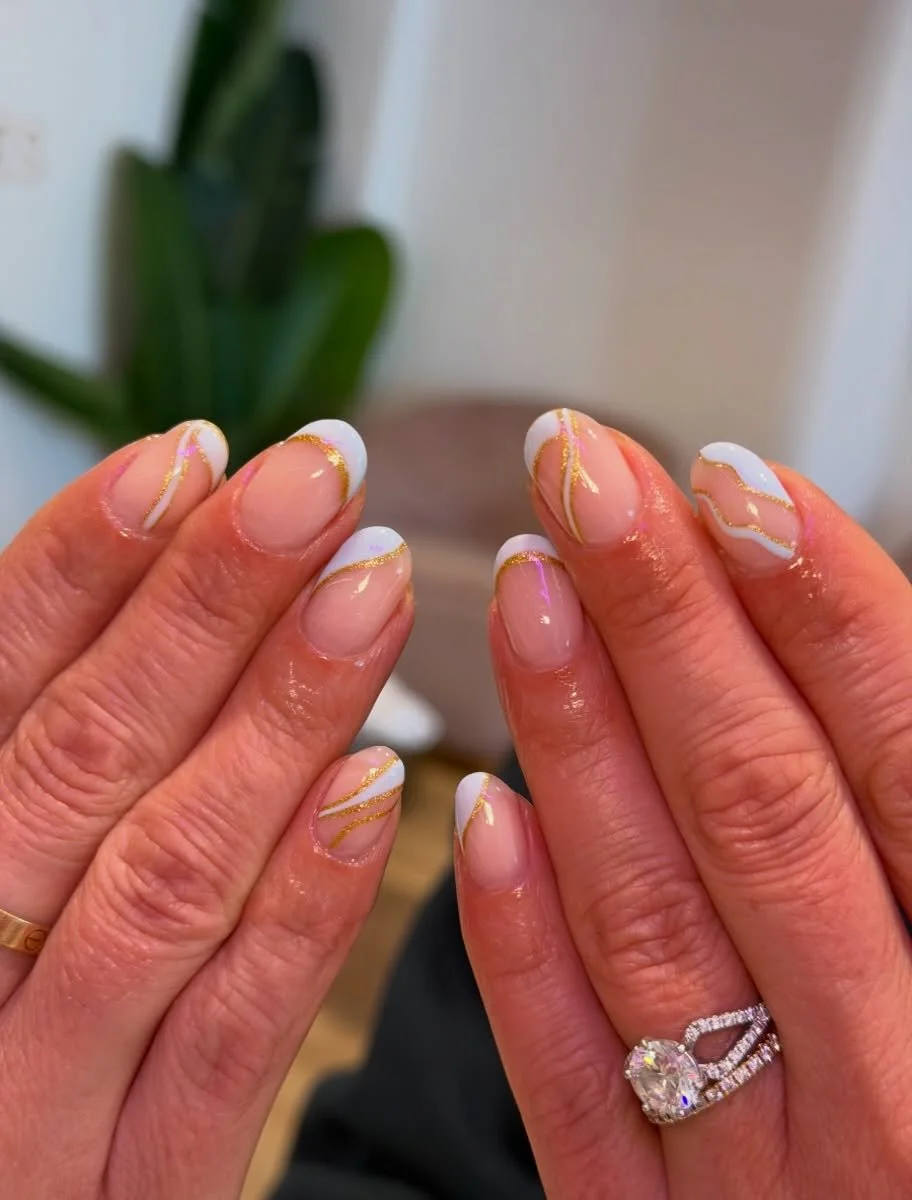 Wedding nails 🩵🤍
-
-
-

What to ask for:
Service- BIAB
Colour- Grace 
Length- Medium 

#thegelbottle #biab #meltnailbar #bronte