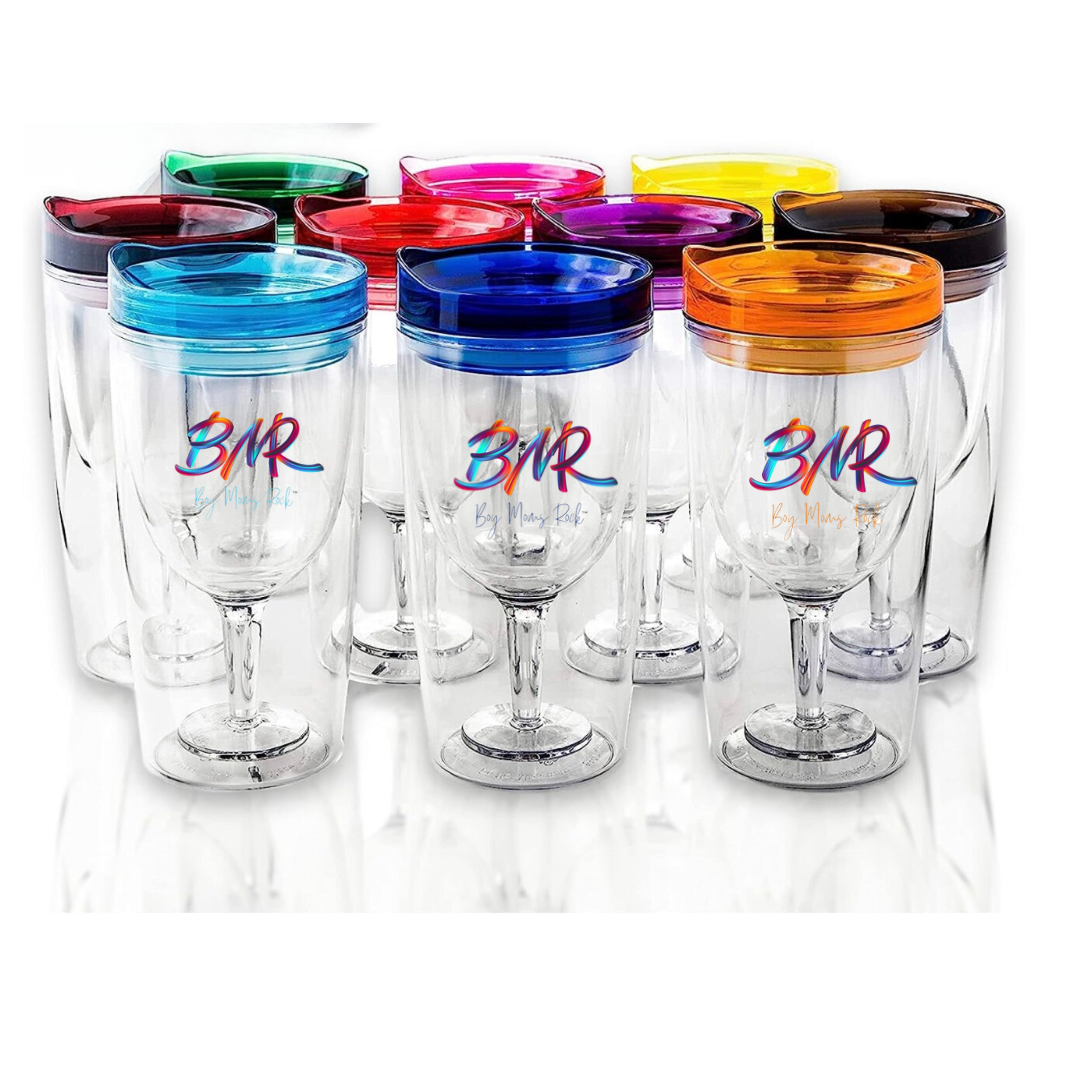 Boy Moms Rock Insulated Wine Tumbler With Lid – 10oz
