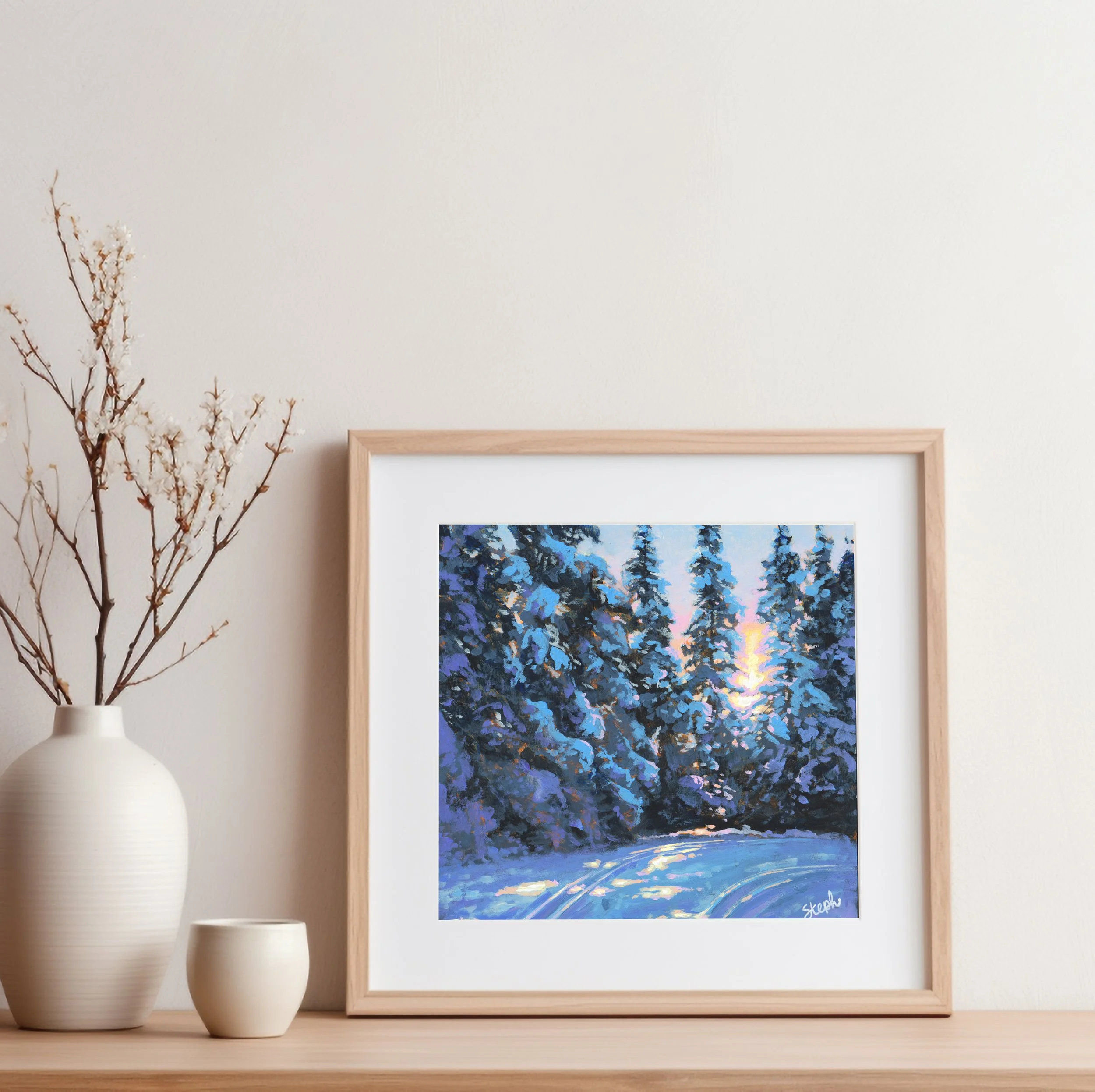 2026 - Cross Country Skiing with Dappled Light Study