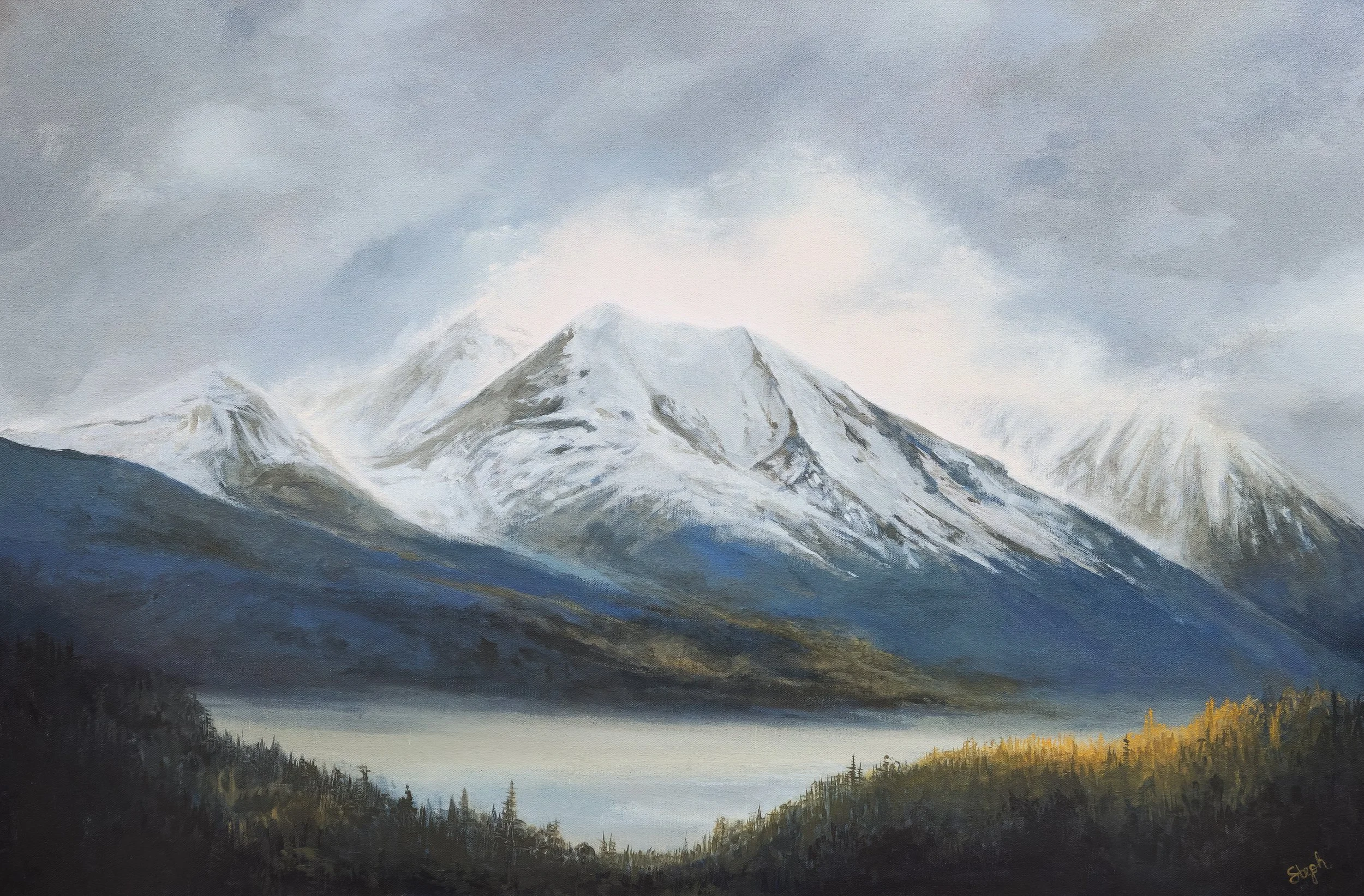 2025 Hudson Bay Mountain from HWY 16 24" x 36"