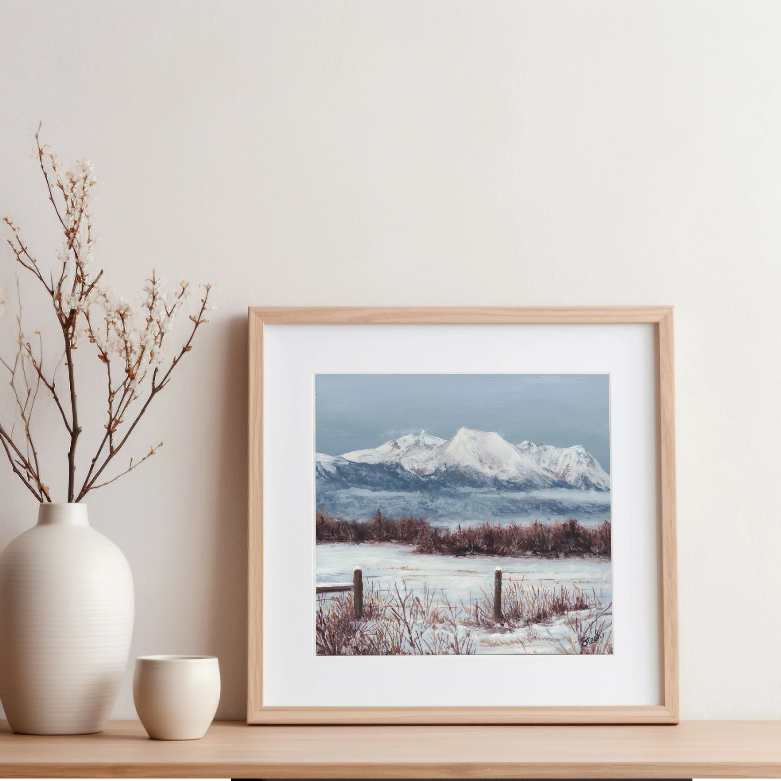 2025 Hudson Bay Mountain view from Upper Viewmount Rd 6" x 6"