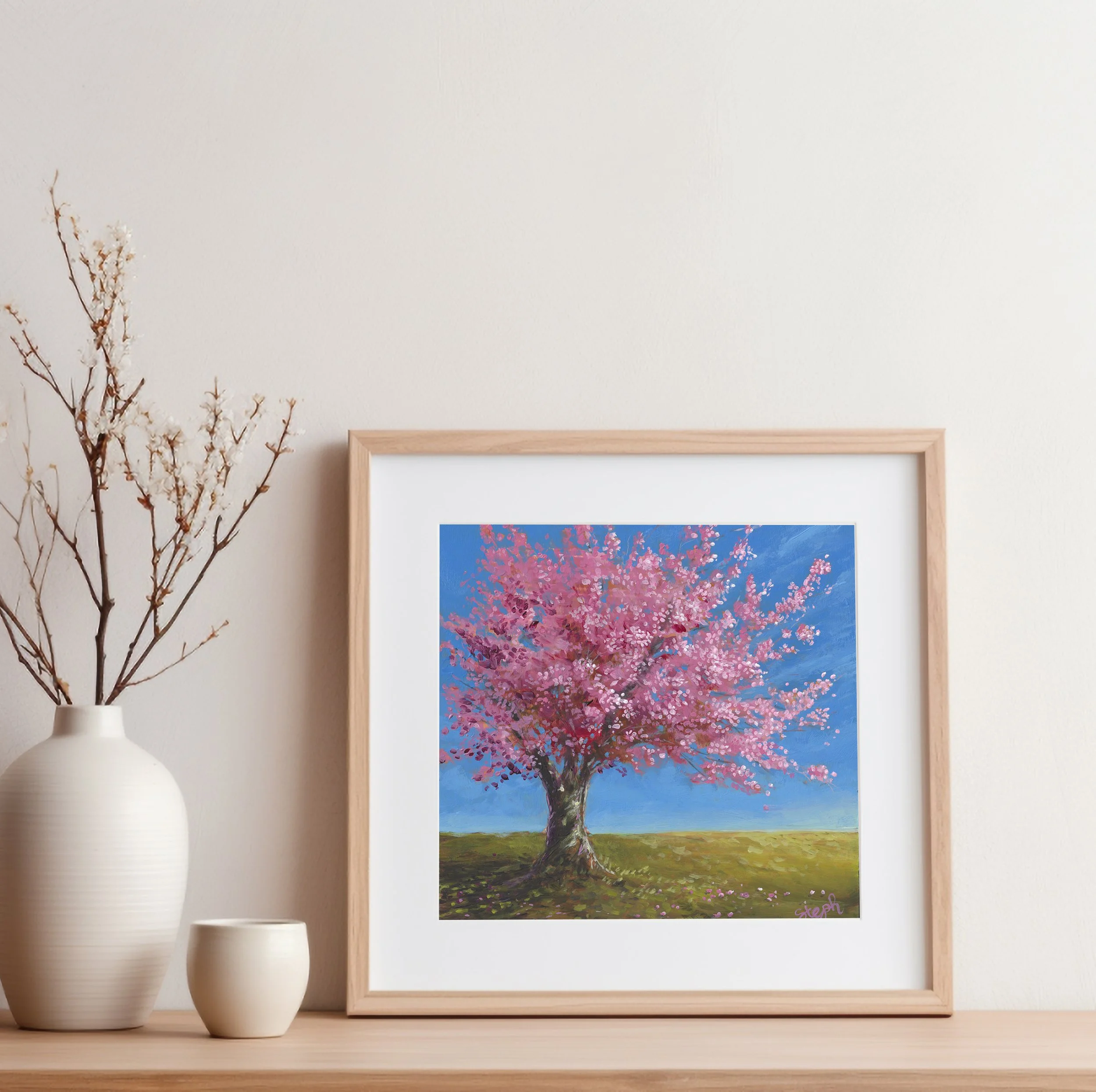 2025 Cherry Tree study 6" x 6"