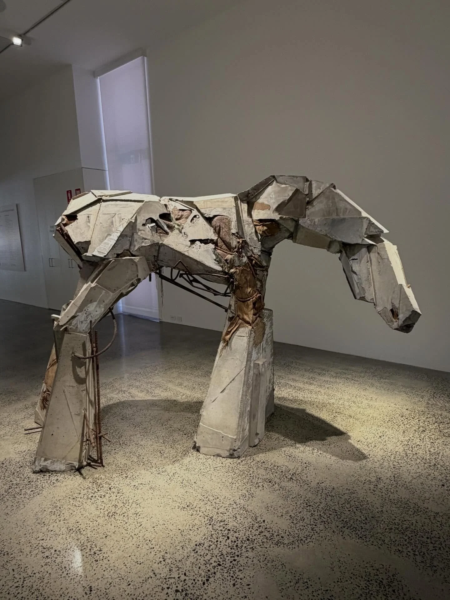 @harrie_fasher 
@orangeregionalgallery 
Wow .. I&rsquo;ve been to a lot of galleries and exhibitions around the globe .. this punches well above it&rsquo;s weight of concrete, steel and found objects.  I love it when you arrive expecting &ldquo;not m