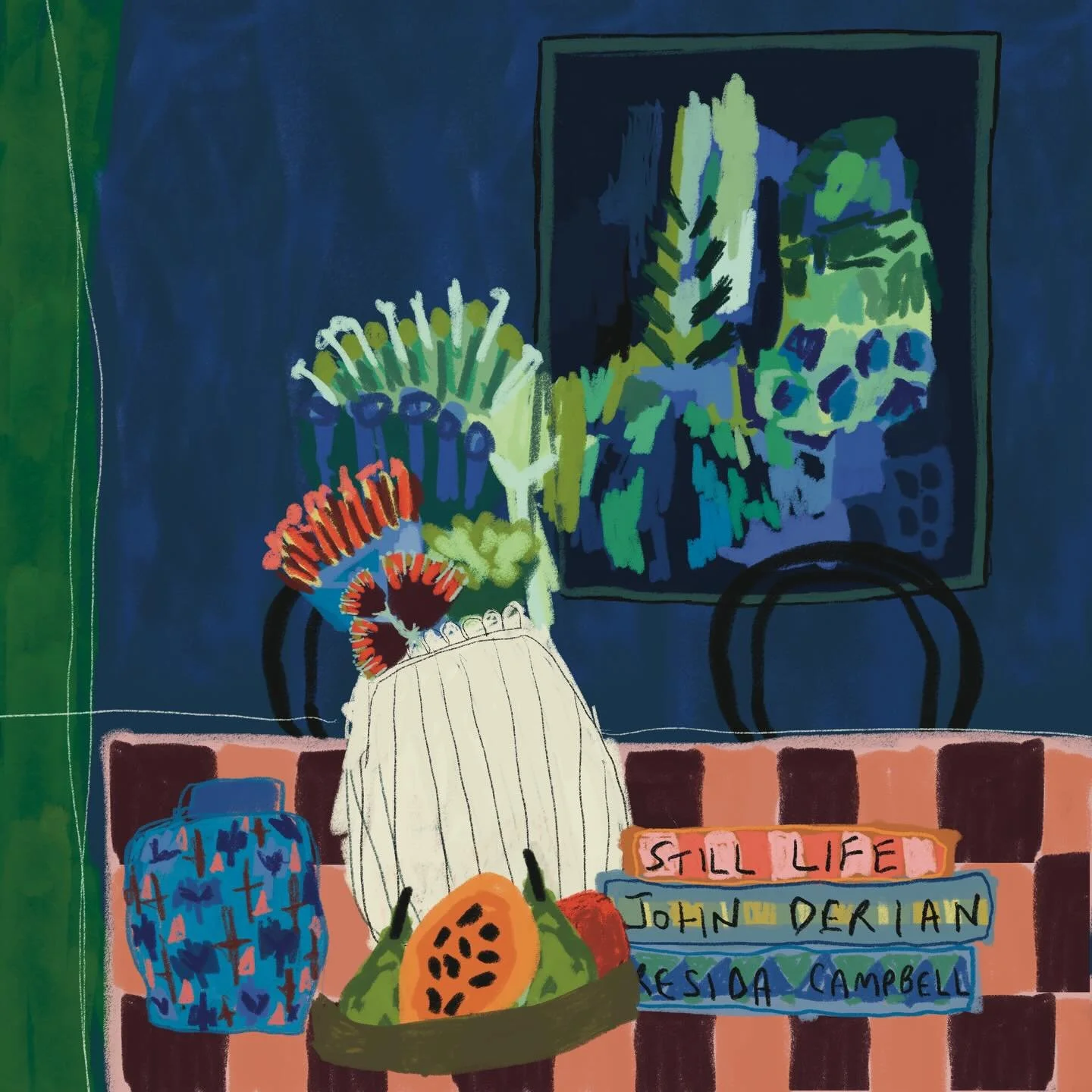 Things on the dining table.  Abstracted - well sort of !