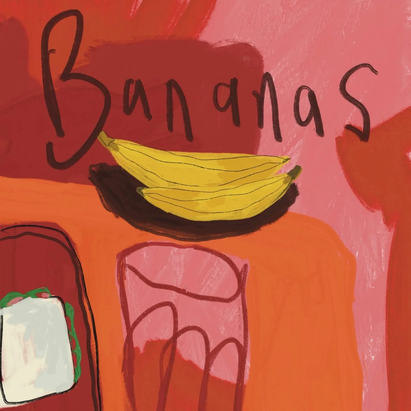 Who thinks the world is just a tiny bit bananas right now? 
#drawnbyme
@procreate