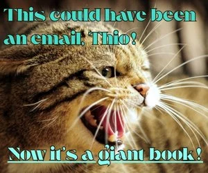 After reading that my book is the size of a doorstop, I made this: