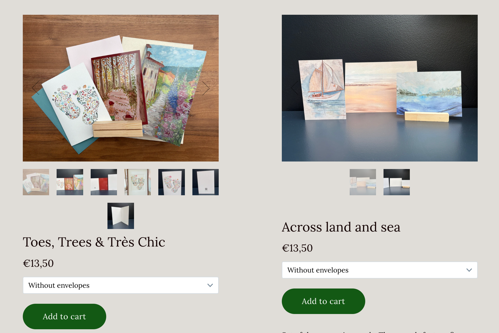 Greeting cards from Studio Lisa Smit