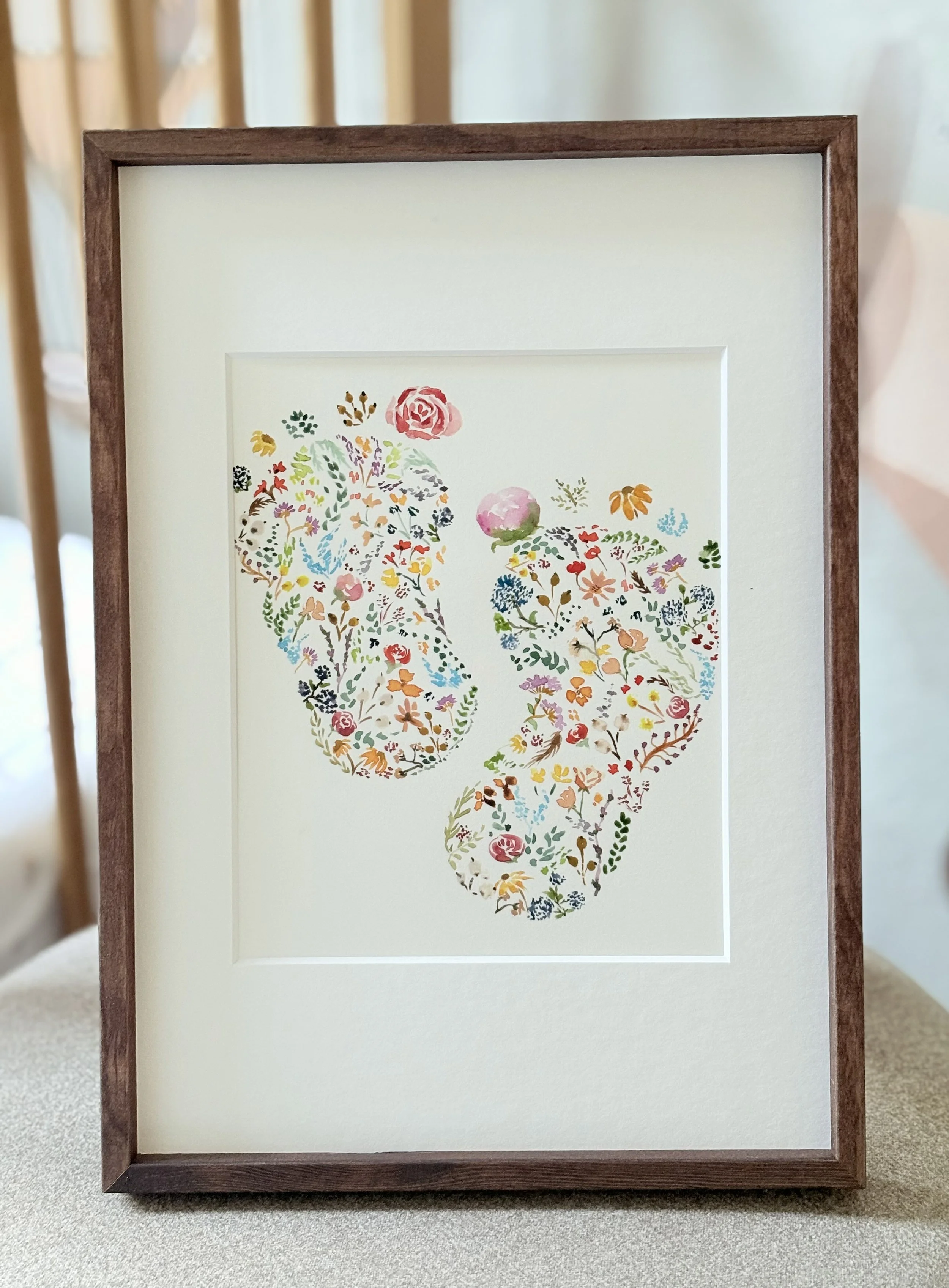 Happy feet aquarel