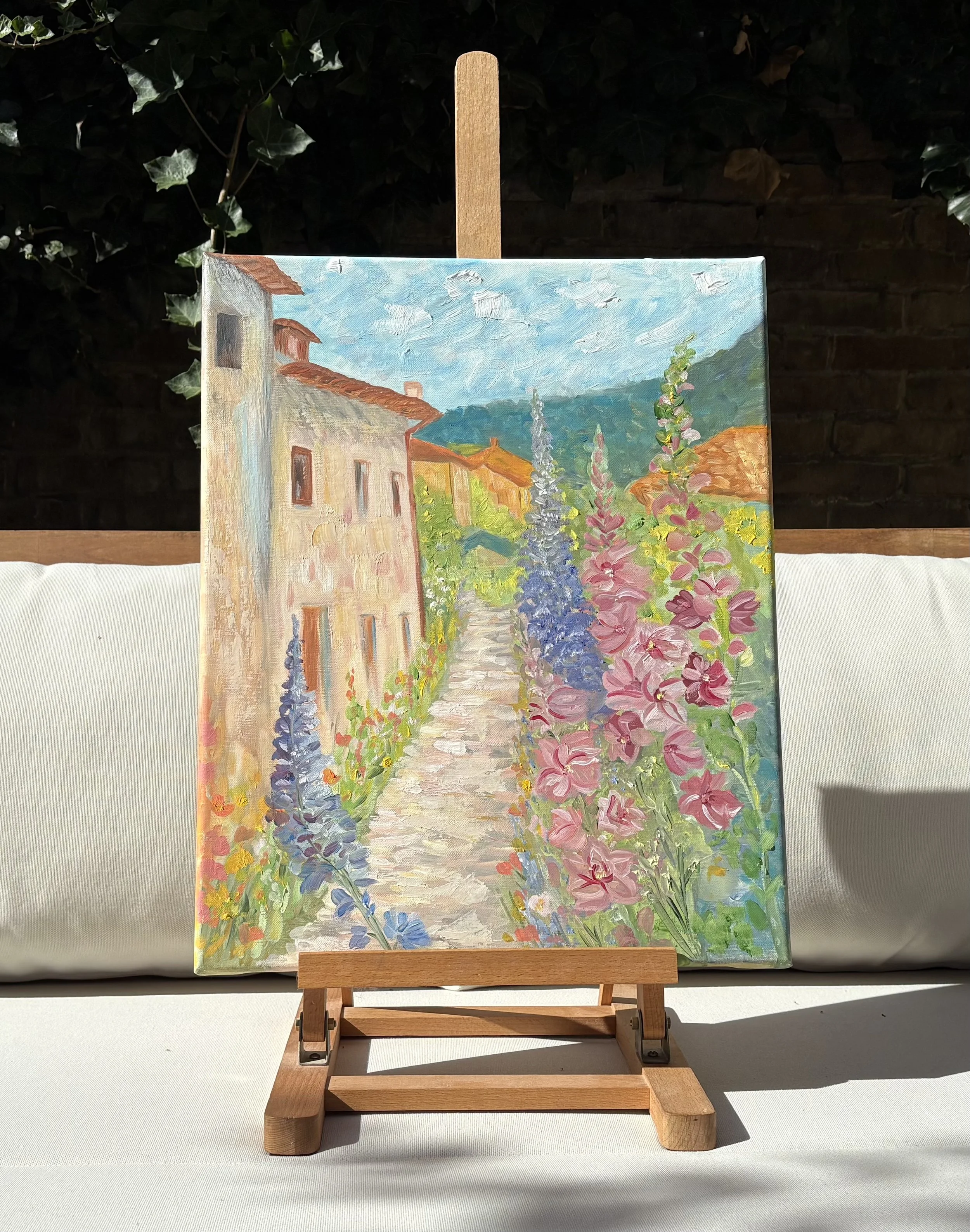 Dordogne 50 x 70 olieverf