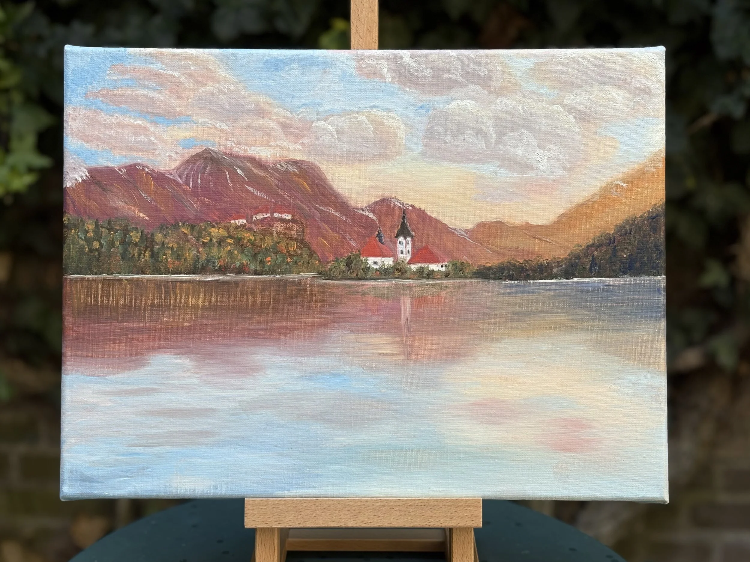 Slovenie 40 x 50 olieverf